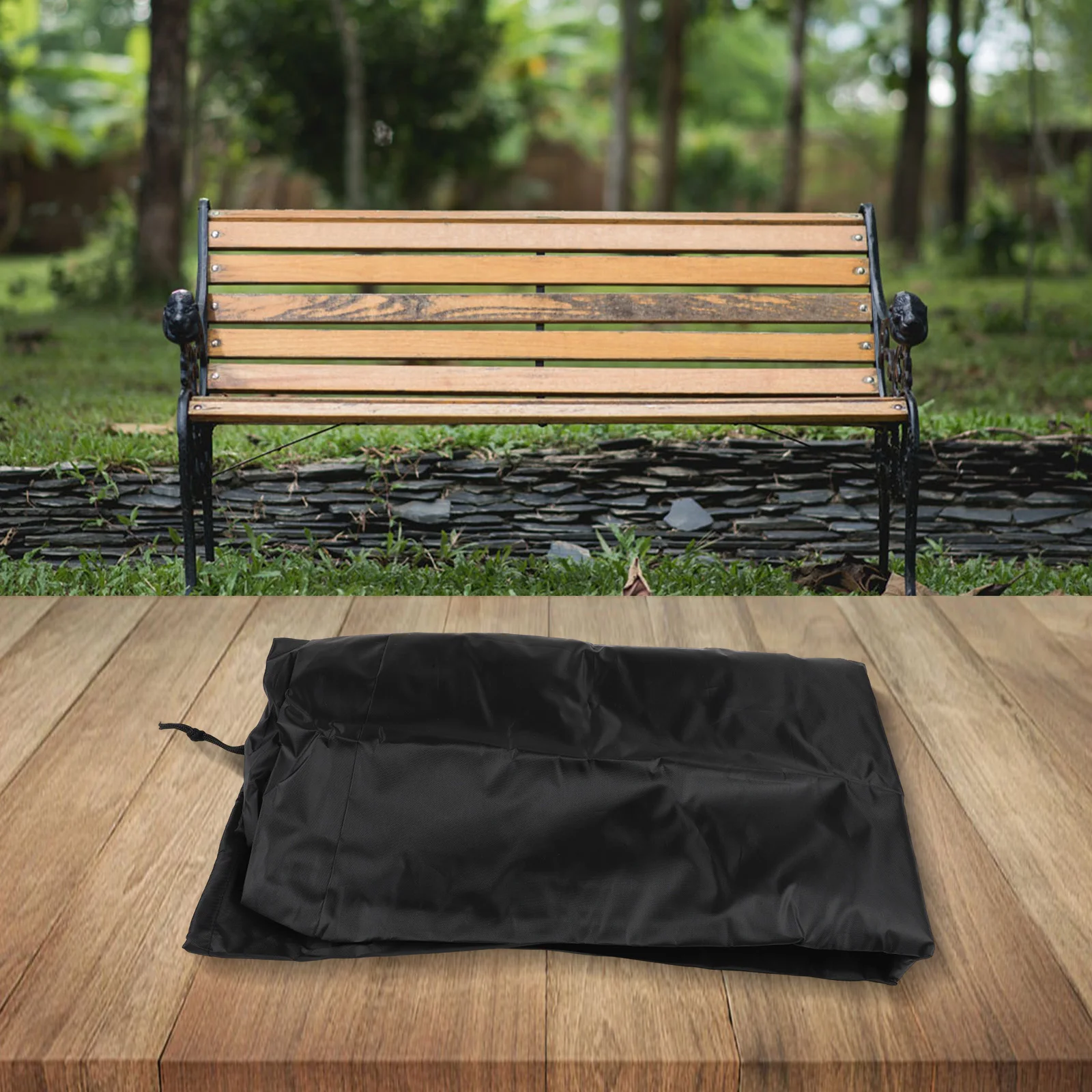 

Waterproof Cover Garden Bench Covers Garden Furniture Cover Compact Storage Option Drawstrings For Fit For 2 Seater