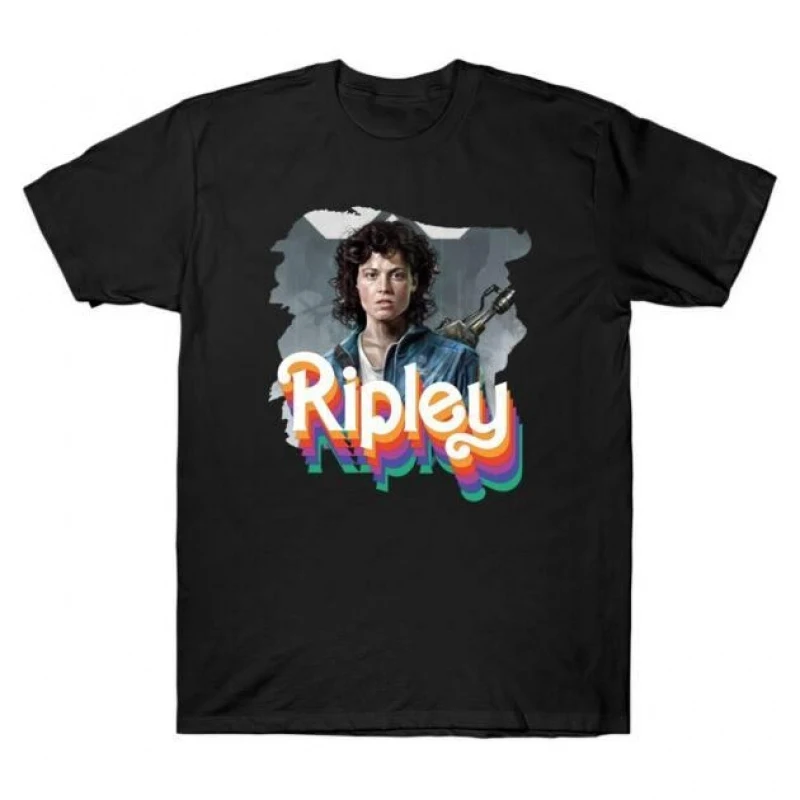 Ripley Moment Xenomorp Horror movie Weyland Sci-Fic Alien Gift T-Shirt 100% cotton Short Sleeve Graphic clothes All size tops