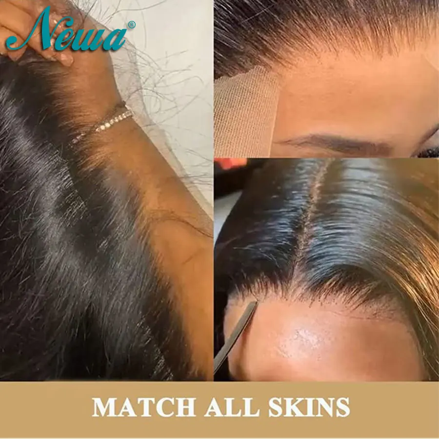 

Newa Invisible HD Lace Closure 5x5/7x5 Human Hair Closure Straight & Body Wave 13x6HD Lace Frontal Closure Pre Plucked Brazilian