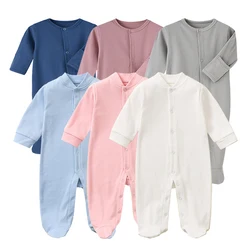 Cotton Newborn Baby Rompers Buy More to Discount Boy Sleepsuits Girl Footies One-pieces Jumpsuits Grow Jumper Growing Roupa Bebe