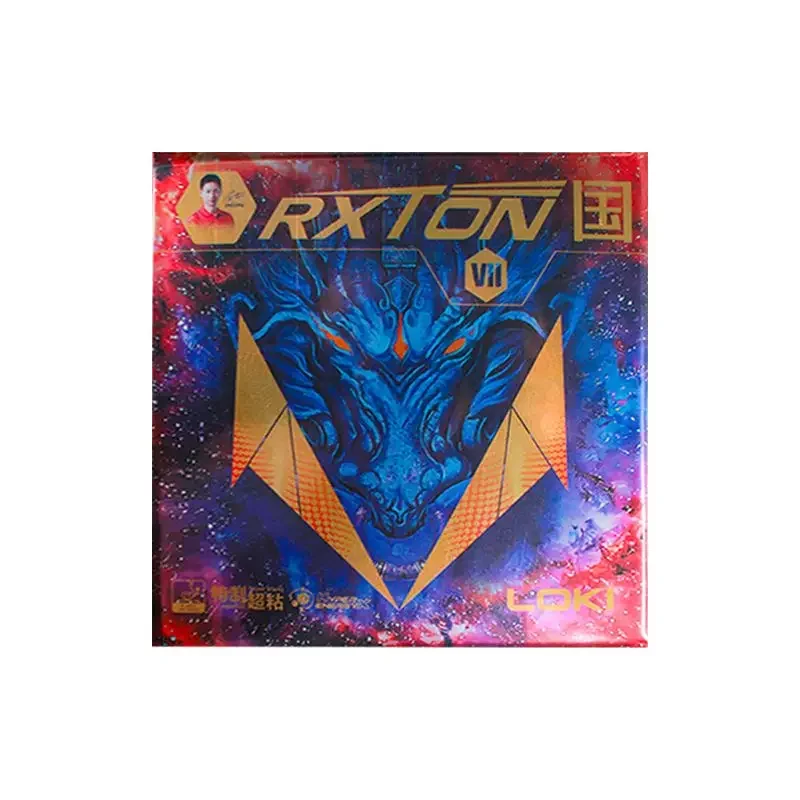 LOKI RXTON 7, Nationalmannschaft, spezieller blauer Schwamm, klebrige Innerei, Tischtennis-Gummi, selbstklebender Bogenring, viskoser Gummi 5