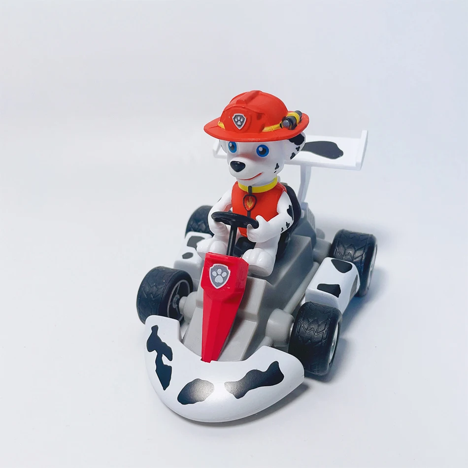 Anime Paw Patrol Pull Back Car Marshall Rubble Chase Rocky Zuma Skye Dog Action Figure Toys Anime Game Doll Kid birthday Gifts