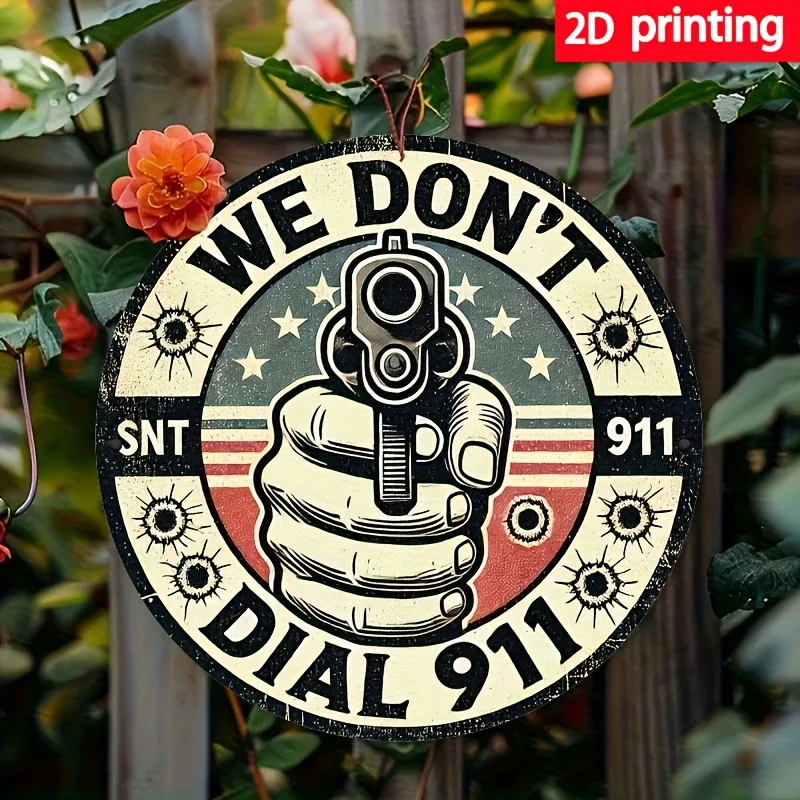 Impresión 2D de One Piece, We Don't Call 911, cartel metálico decorativo para pared, decoración para el hogar, patio, habitación, cocina, regalo perfecto