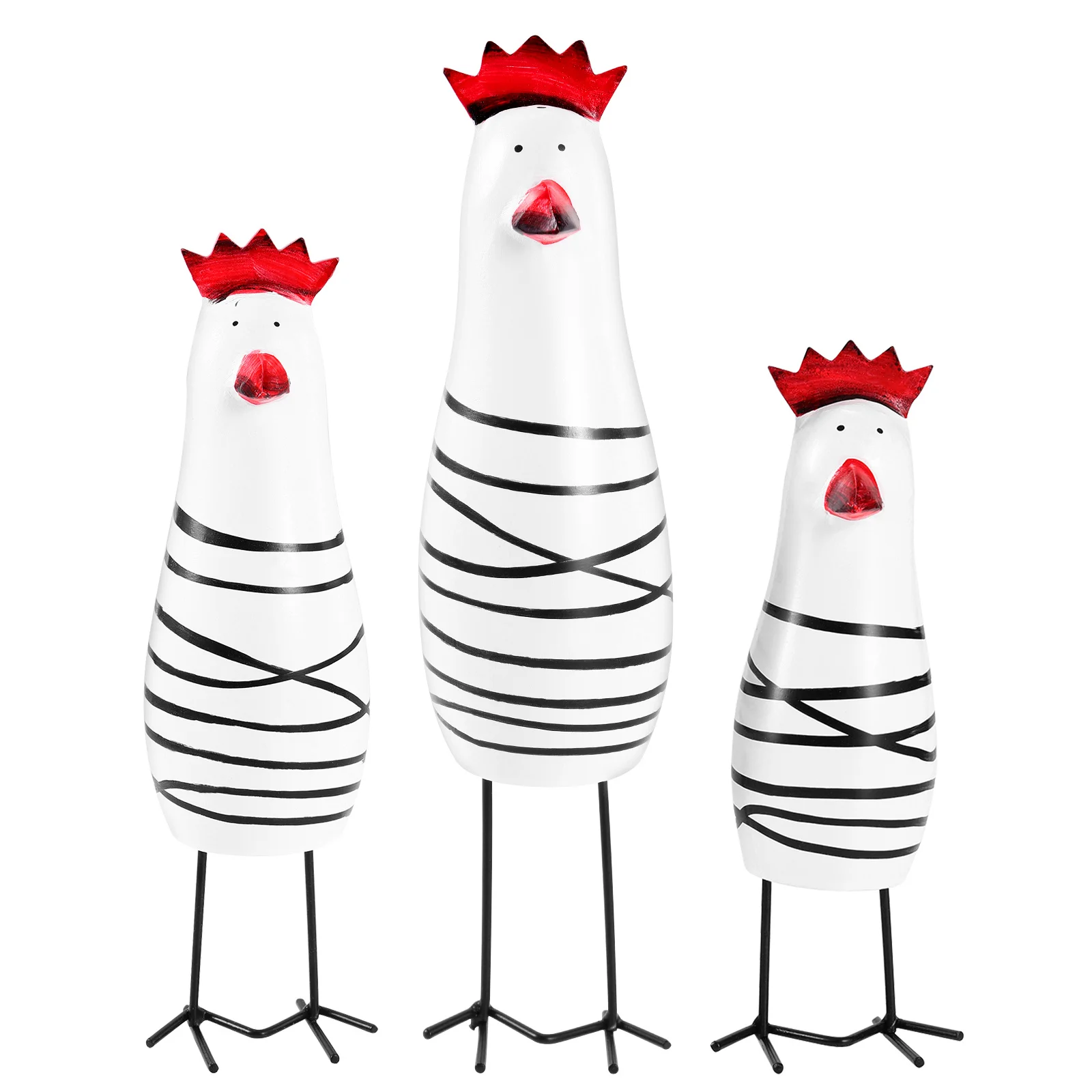 

3pcs Wooden Chicken Figures Mini Chick Family Set Carving Ornament For Home Office Bar Decor Mini Chick Handicrafts