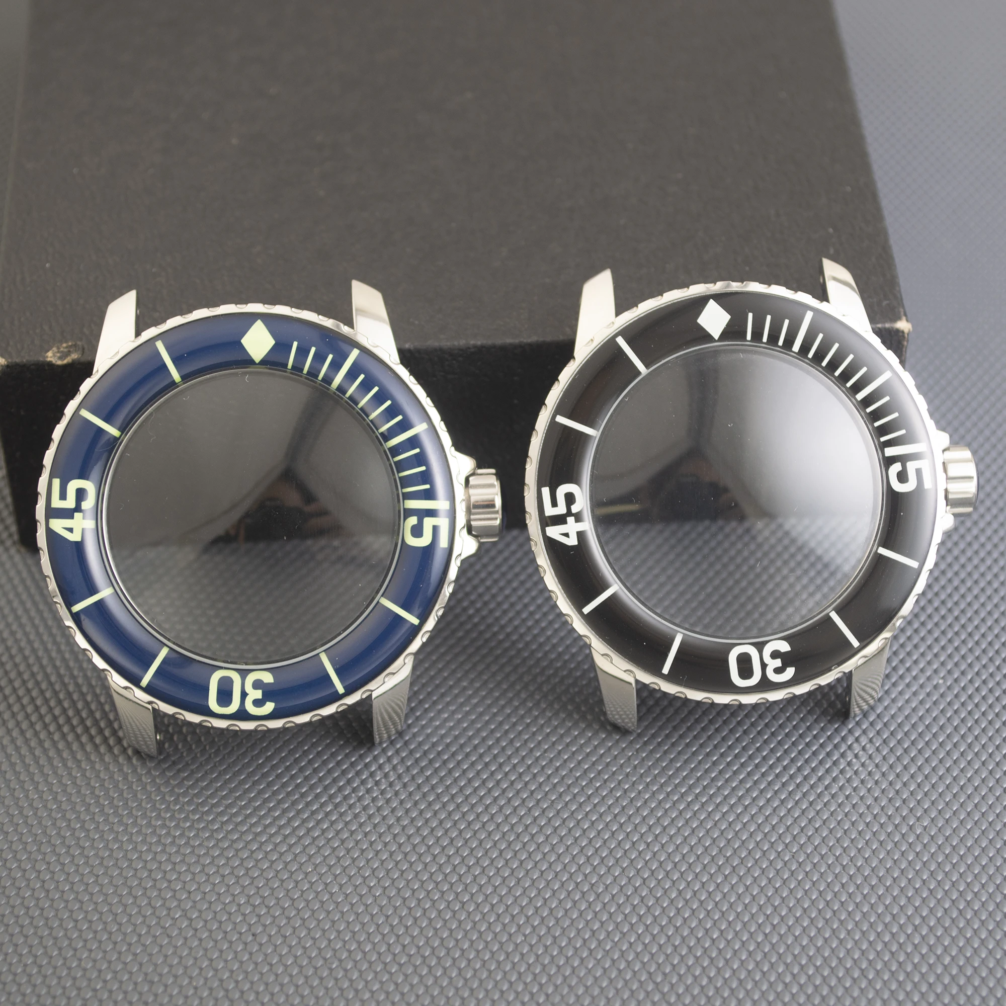 لخمس أقدام NH35 حافظة وزارة الدفاع ساعة حافظة 316L الفولاذ المقاوم للصدأ صالح NH35 حركة أداة إصلاح 10ATM مقاوم للماء اكسسوارات أجزاء