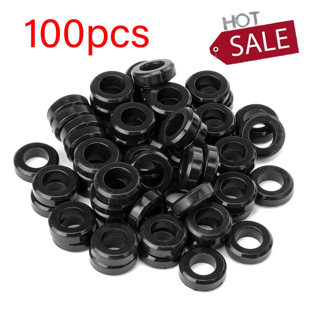 

100pcs O-Ring Set Automobile Fuel Injector Nozzle Sealing Ring Fuel Injector Gasket Washer Flat Ring Gasket Washer Rubber Ring