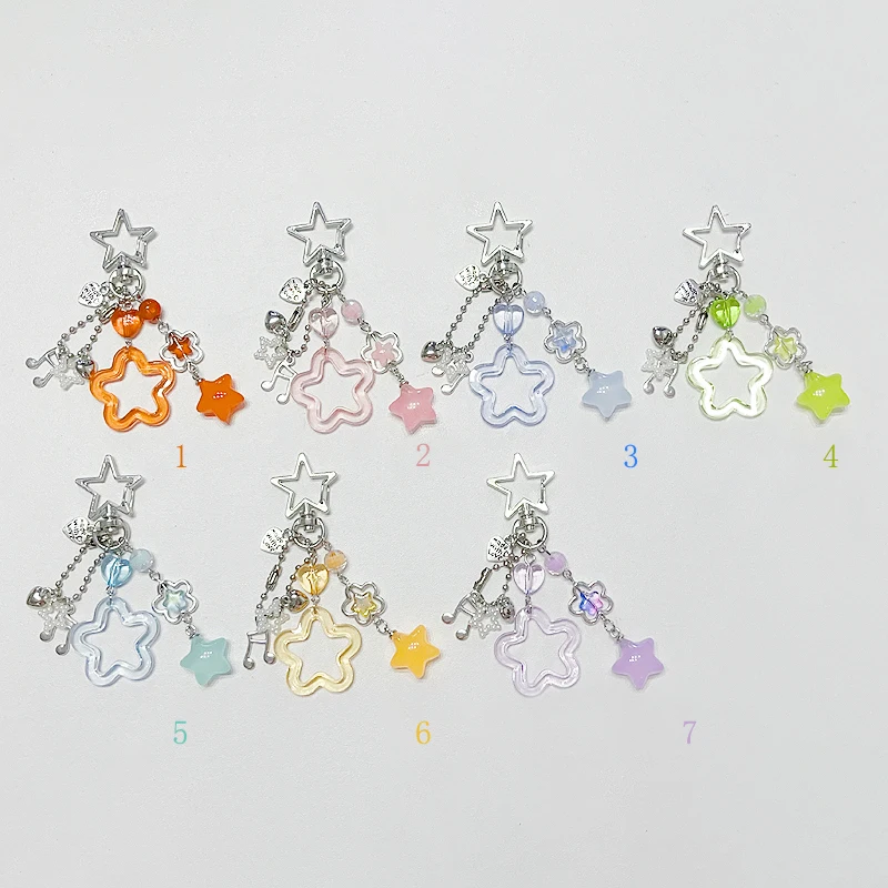 Handmade Bunny Keychain y2k Star Keychain 1pcs