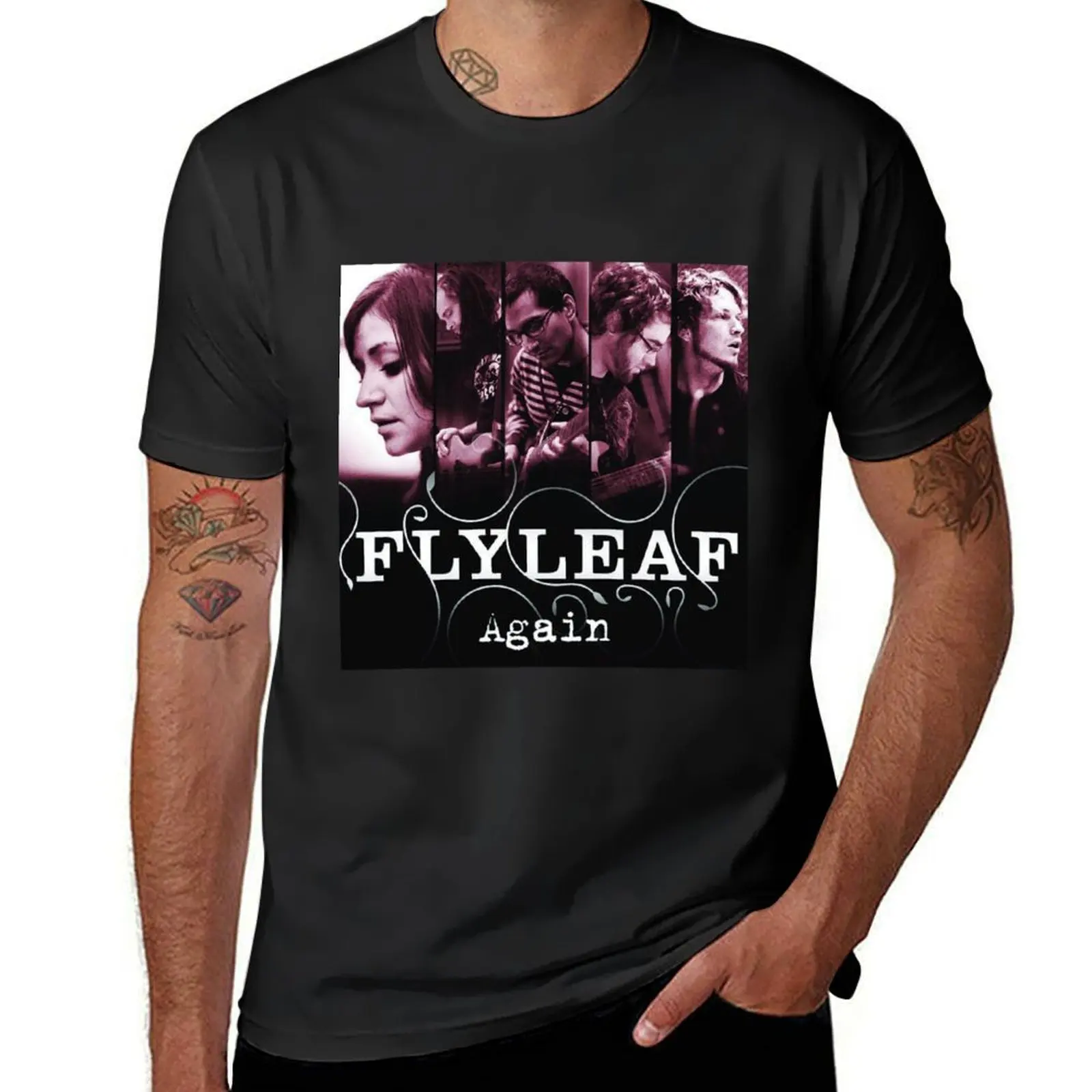 FLYLEAF new band rock T-Shirt summer clothes customs quick drying plain black t shirts men