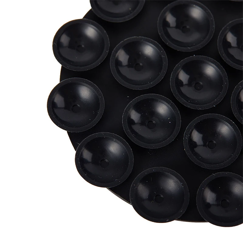7cm Round Double Side Silicone Suction Pads For Mobile Phone Fixture Suction Cup Backed Adhesive Rubber Sucker Pad For Fixed Pad