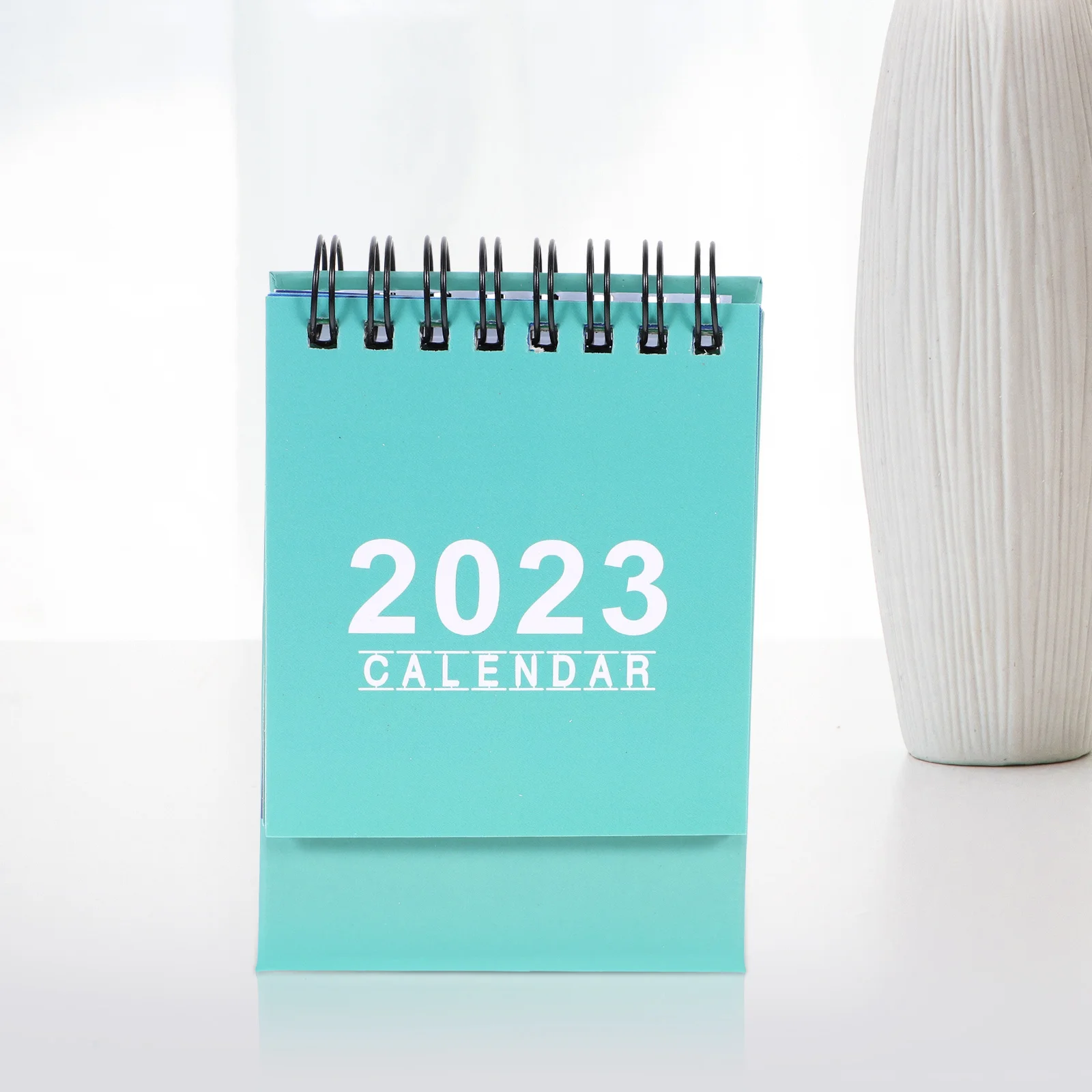 

Mini Desk Calendar Simple Chic Paper Design Long Service Office Decor Standing Table nament Record Holidays