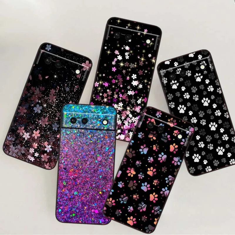 

Cat Catching Love Art For Google Pixel 10 9a 9 8A 8 7 7A 6 6A Pro XL 2024 5G Black Soft TPU Silicone Cover