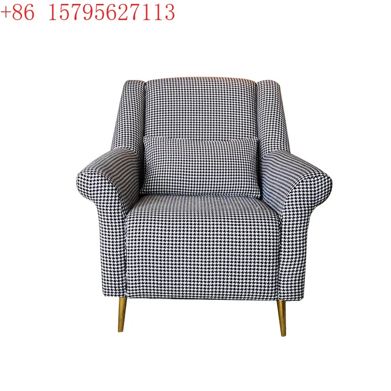 

Легкое роскошное одноместное кресло из ткани с узором «тысяча птиц» для небольшой квартиры, кресло-тигр.