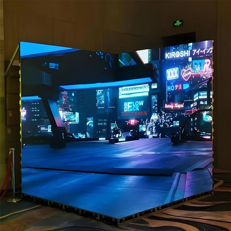 Outdoor Advertising Led Display Screen 3D Stage Background For Sport Bar Stadium Watch Football Game