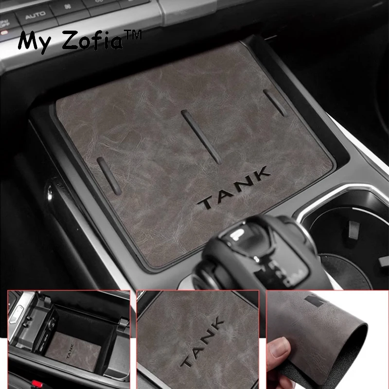 For GWM Great Wall Tank 300 2023 2024 2025 Car Door Slot Pad Water Coaster Storage Box Non-slip Mat Interior Decoration Protect