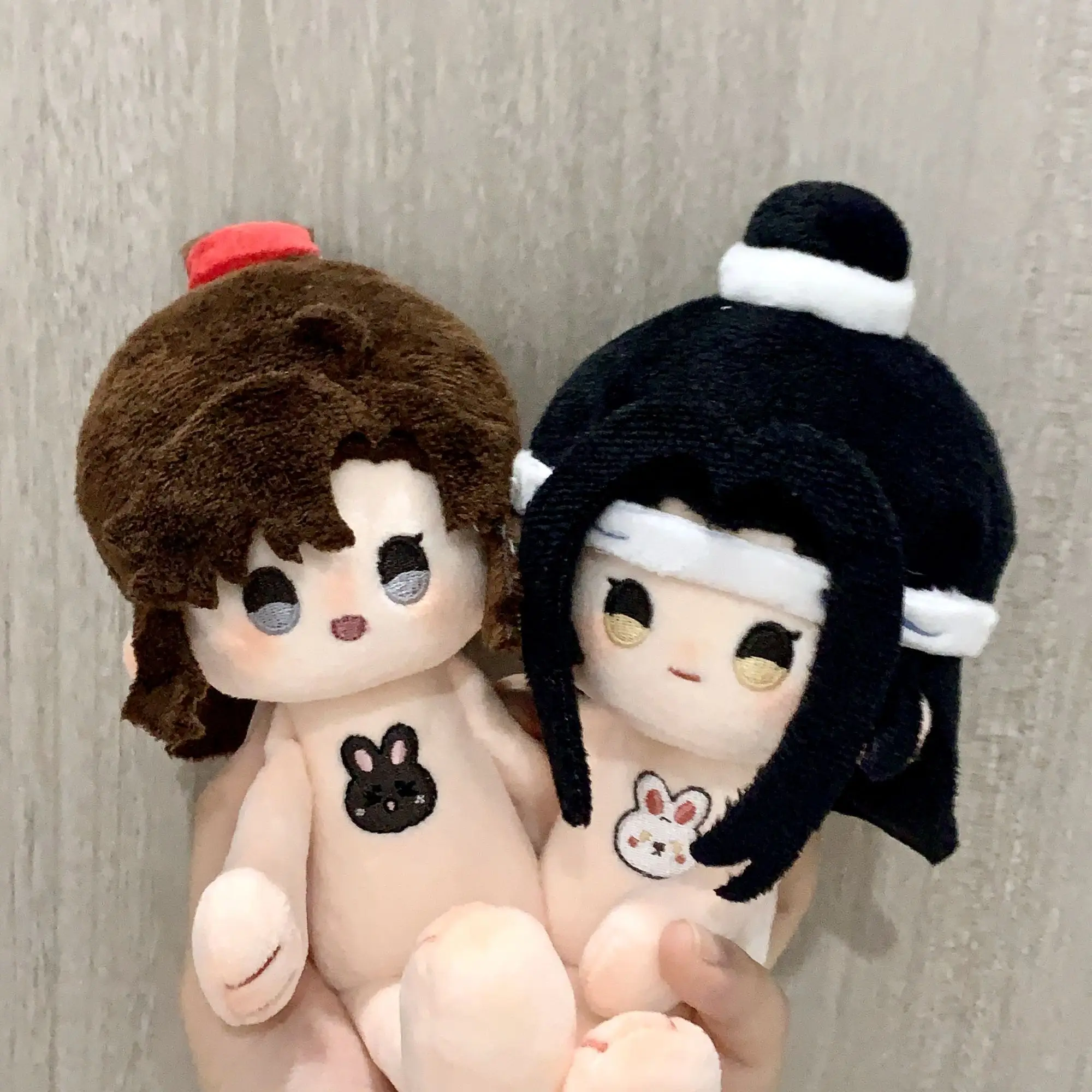 

Mo Dao Zu Shi Wei Wuxian Lan Wangji 15cm Plush Cotton Doll Chuichui Body Toys Anime Decoration Cosplay Gift