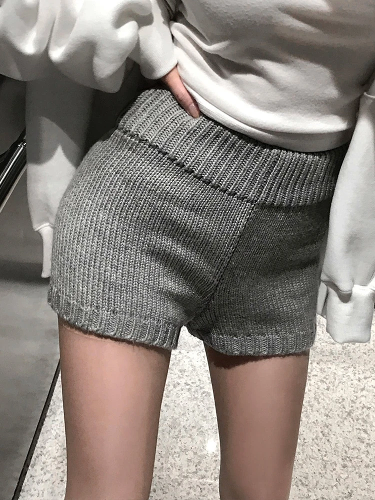 أنيقة عالية الخصر محبوك ort السراويل مرونة الخصر الخريف الشتاء التخسيس تنوعا قاعدة طبقة السراويل الساخنة للنساء لباس غير رسمي