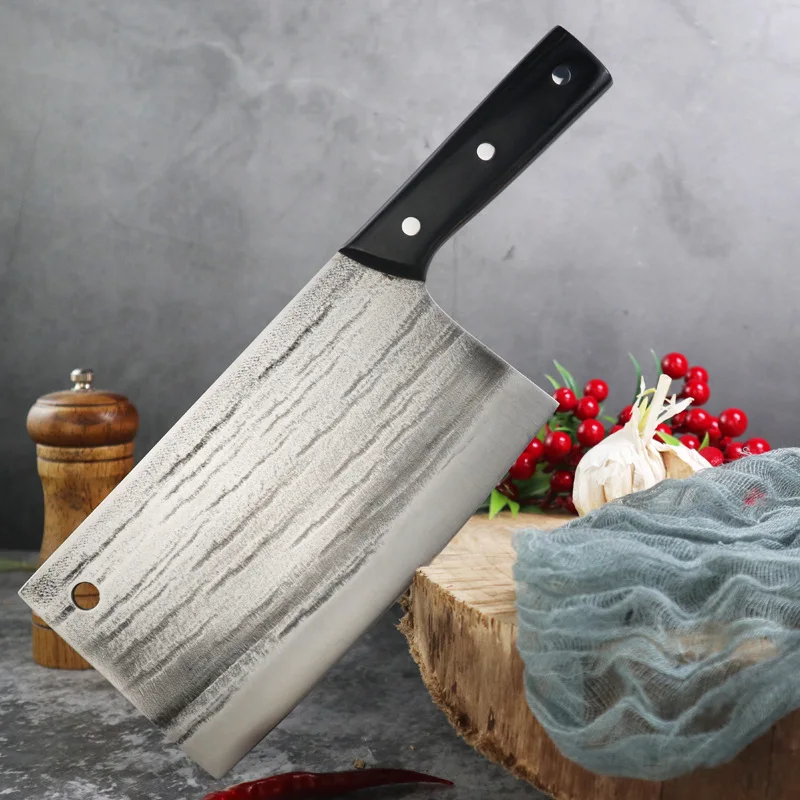 Kitchen Knives Chinese Cleaver Butcher Knife Stainless Steel Bone Chopping Knife Meat Slicing Cleaver Chef Kitchen Machete