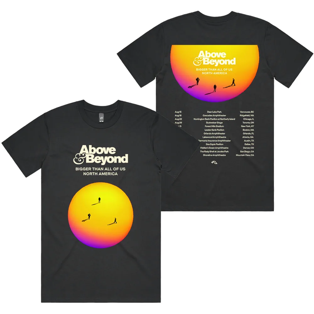 Mais maior que todos nós américa do norte 2025 camiseta above & além de impressão tshirts algodão manga curta unisex streetwear masculino t