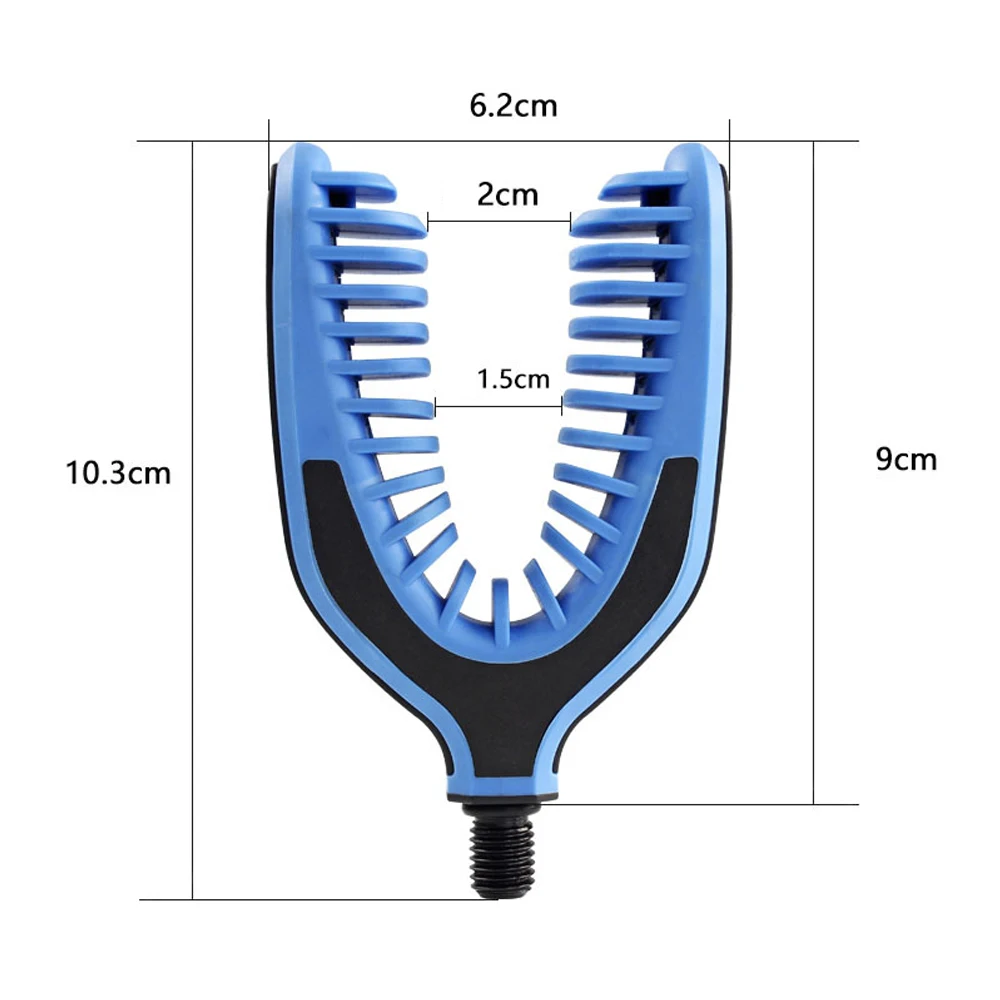 Carp Fishing Rod Rest Head Thread M3/8 Fishing Pole Bracket Head for Fishing Rod
