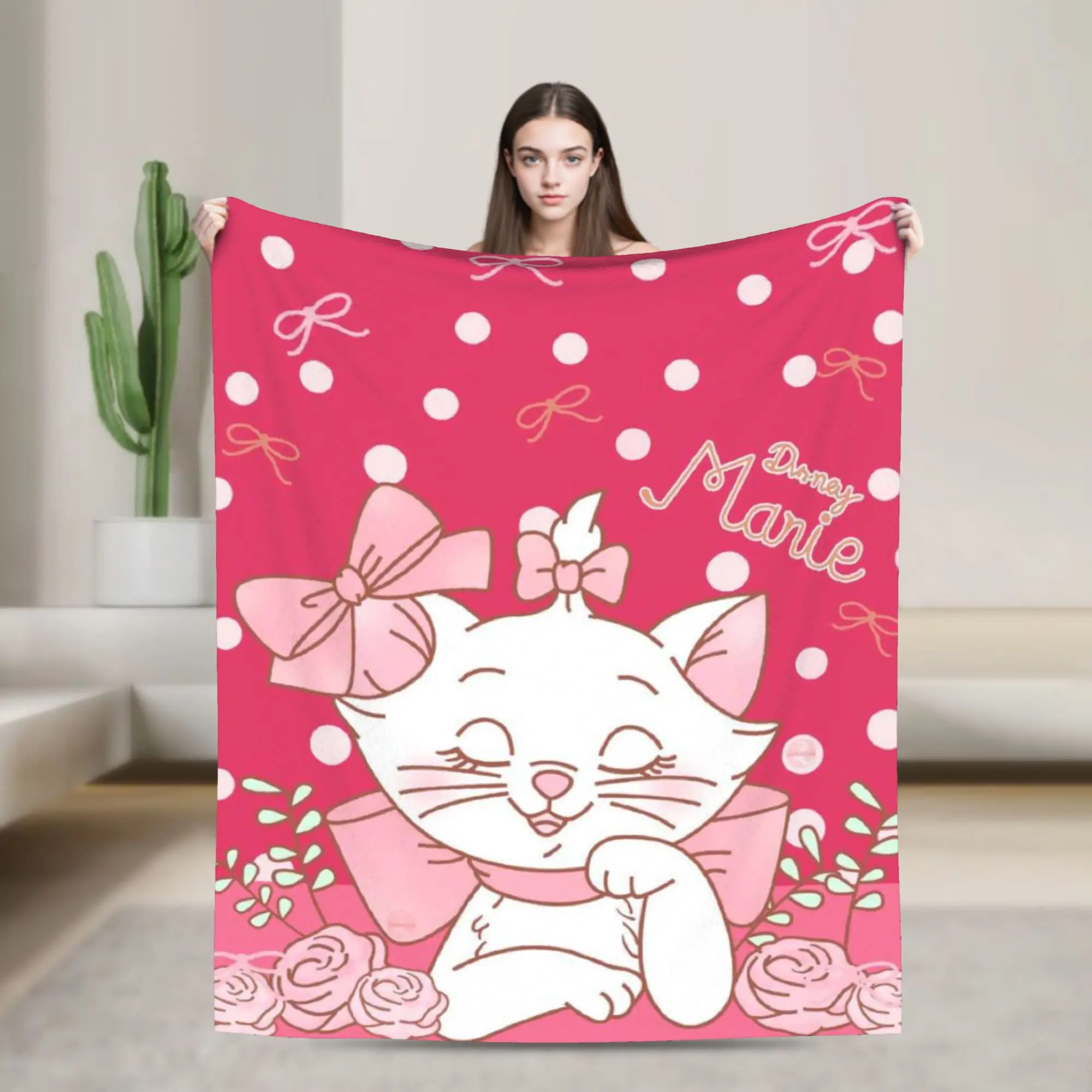

Maries Cat cute cats Throw Blanket for Couch Soft Cozy Plush Blanket 50x60 Inches Multiple Sizes Bedspread for All Seasons