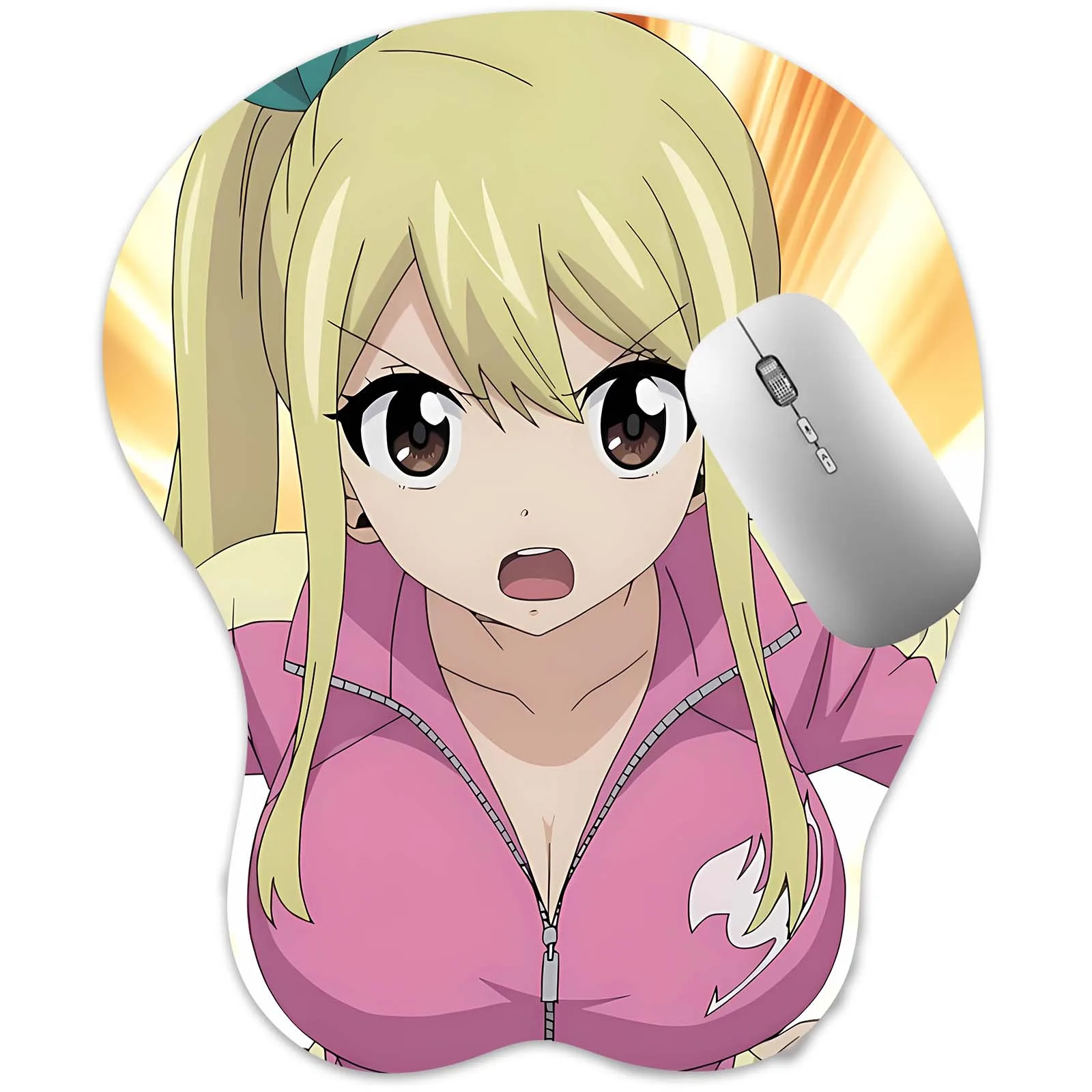 

3D Mouse Pad ( Lucy Heartfilia ) Oppai Mousepad Anime Manga Boobpad Breast Gaming Wrist Rest Mouse Mat