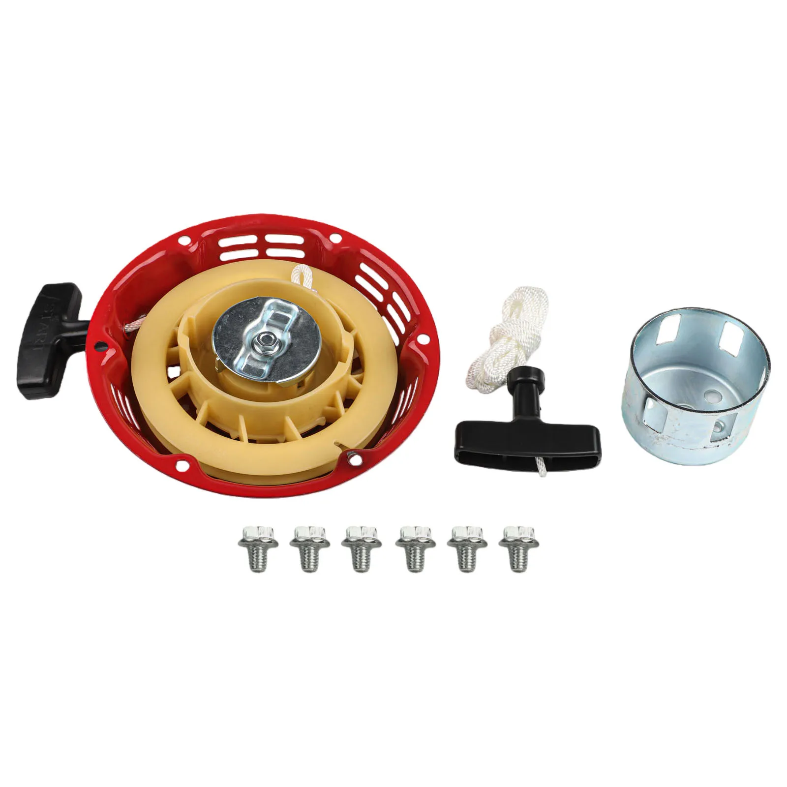 Construction Tasks Red And White Recoil Starter Pump Replacement Part Replacement Starter Wide Application Range