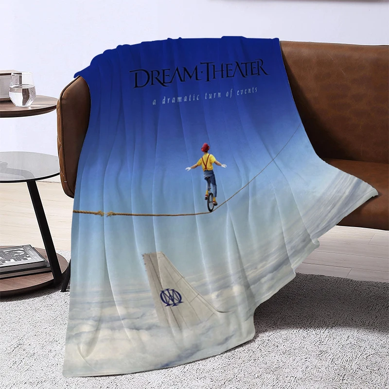 Dream Theater Music Band Microfiber Blanket Fluffy Blankets & Throws for Lounge Sofa Quilt Plead Cover Warm Winter Plaid Catnap