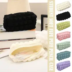 Large Capacity Korean Pencil Case Puffs Style Cute Pencil Case Pencilcase School Supplies Pencil Pouch School Supplies