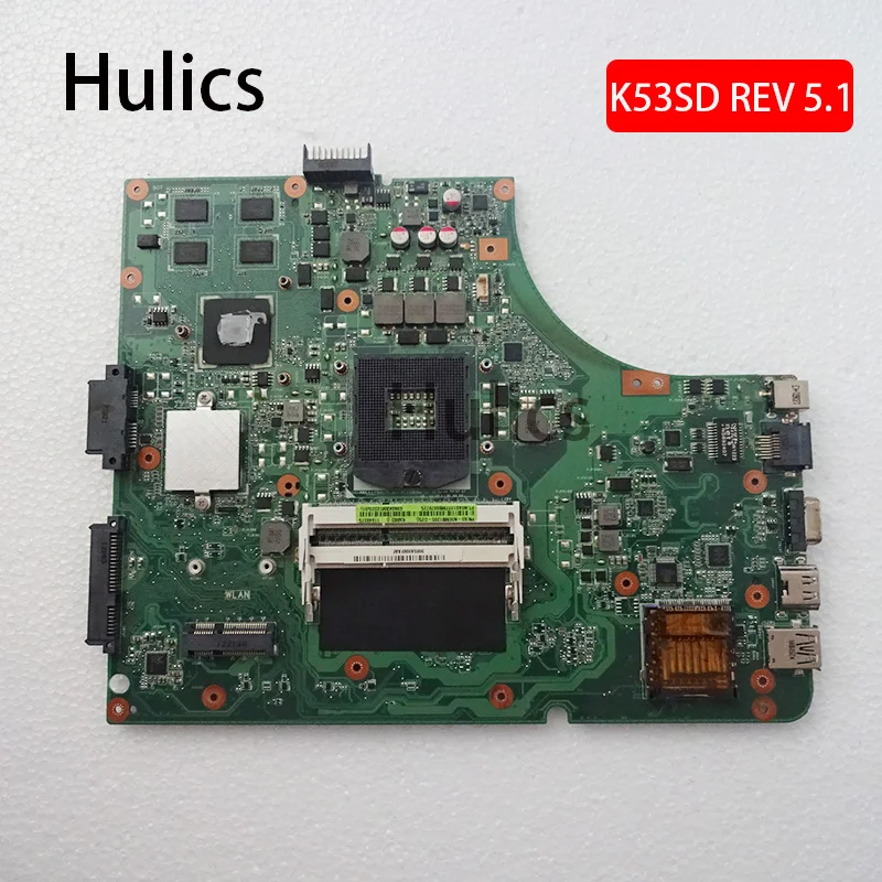 

Hulics Used Laptop Motherboard For Asus K53E K53SD REV 5.1 Main Board Mainboard 2G