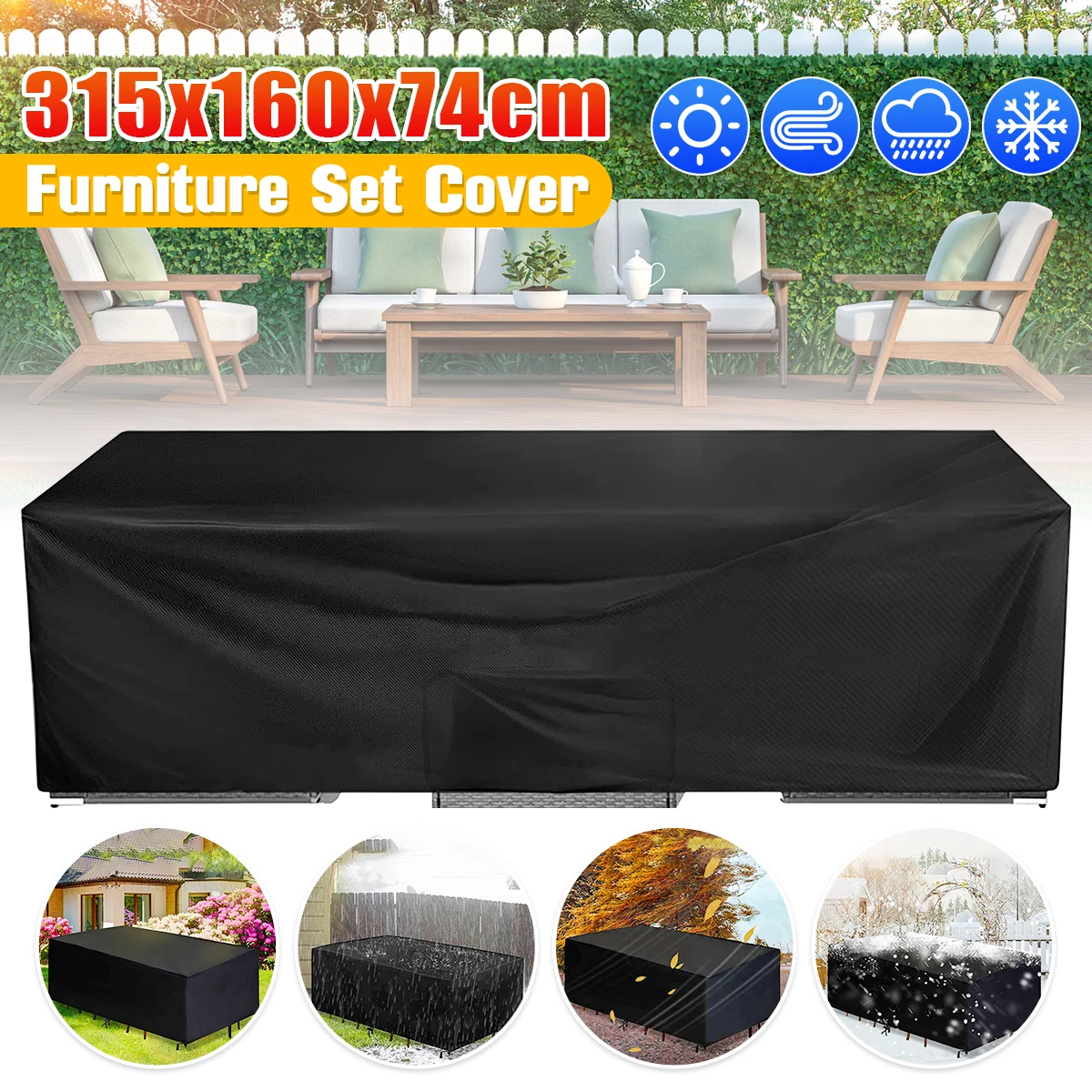 Patio Furniture Covers Extra Large Outdoor Furniture Set Covers 124\