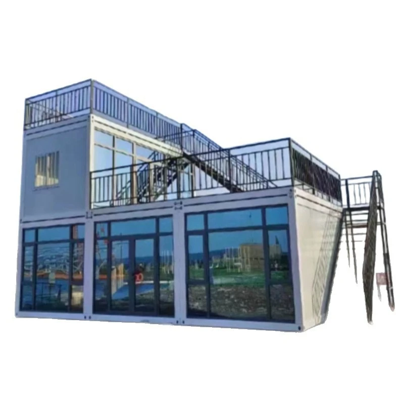 Construction site board house two-layer packing box house integrated housing company dormitory living activity board house