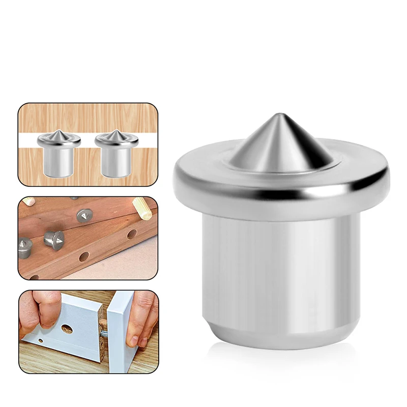 6/8/10/12mm Panel Furniture Positioning Carpentry Log Dowel Tips Round Log Pin Locator Wooden Pin Center Punching Accessories