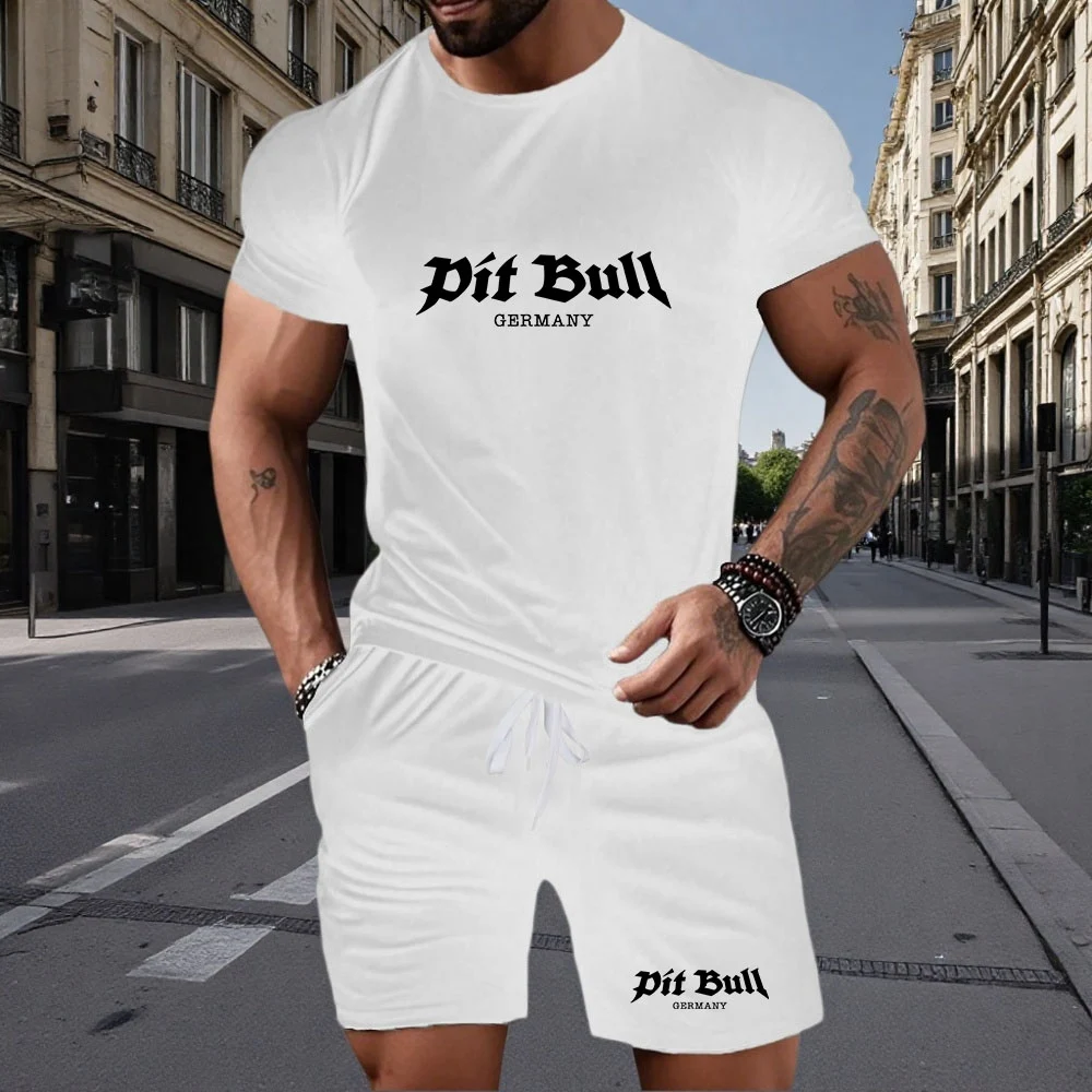 

Lucky Me I See Ghosts" T-Shirt & Shorts Set, Red Heart "feel" Print, Casual Streetwear Summer Tracksuit