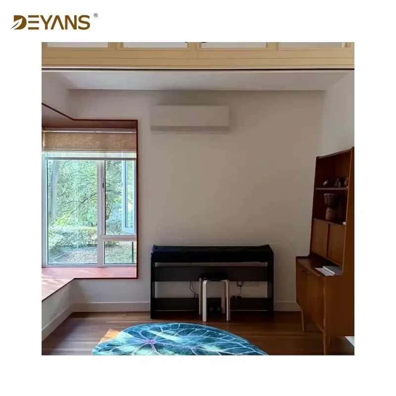 Natural Wood Effect Picture Windows, Large Glass Panels with Low Maintenance, Ideal for High Humidity Open Plan Living 4