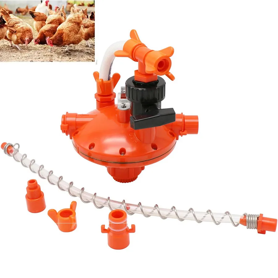 

Professional Water Pressure Regulator Automatic Water Line Regulator for Poultry Chicken Drinking Farm Water Equipment