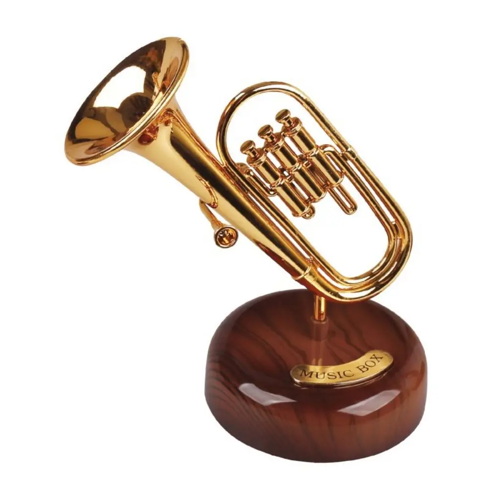 

Retro Classical Instrument Music Box Nordic Handicraft Rotating Music Box simulation Guitar Model Ornaments Birthday Gift