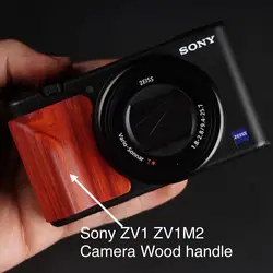 Sony ZV1 ZV1M2 Camera Solid Wood Grip Ebony Rosewood Protective Grip ZV-E10 Accessories Lightweight and portable