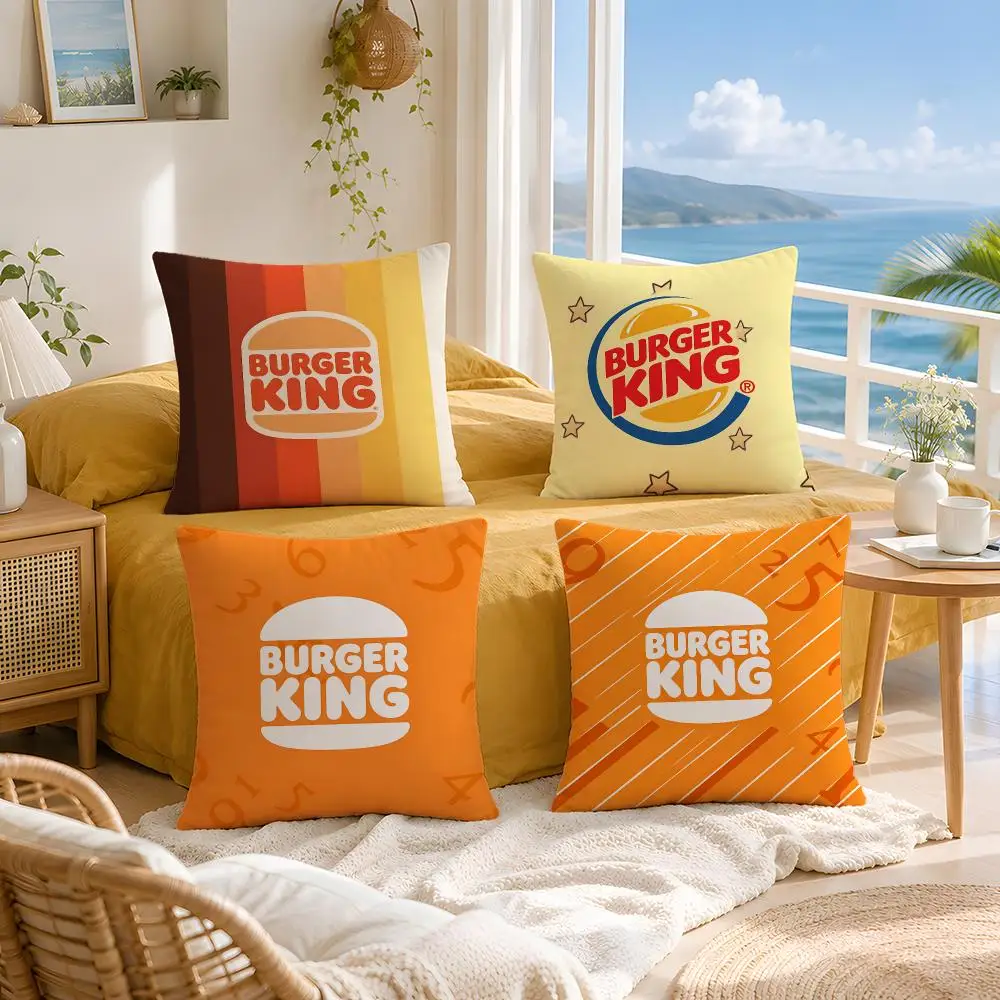 brand Burger King Cushion Cover Throw Pillow Short Plush Fresh Natural Cushion for Living Room Sofa Ornament Present Gift
