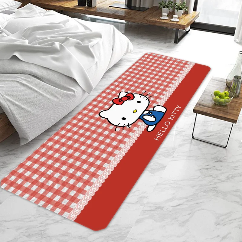 Tapis de porte de dessin animé mignon lavable, Hello K-Kittile, entrée non ald, tapis de cuisine, salon, couloir, Paillassons, HOBath