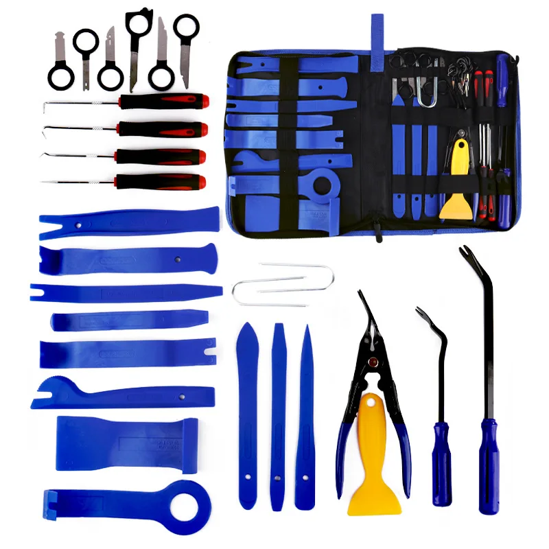 Auto Door Clip Panel Trim Removal Tools Kits Car Interior Seesaw Conversion Repairing Tool Radio Navigation Blades Disassembly