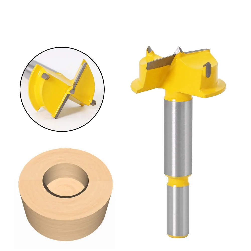 Upgrade 35mm 2 Flutes Carbide Tip Forstner Drill Bit Wood Auger Cutter Woodworking Hole Saw For Power Tools Drill Bits