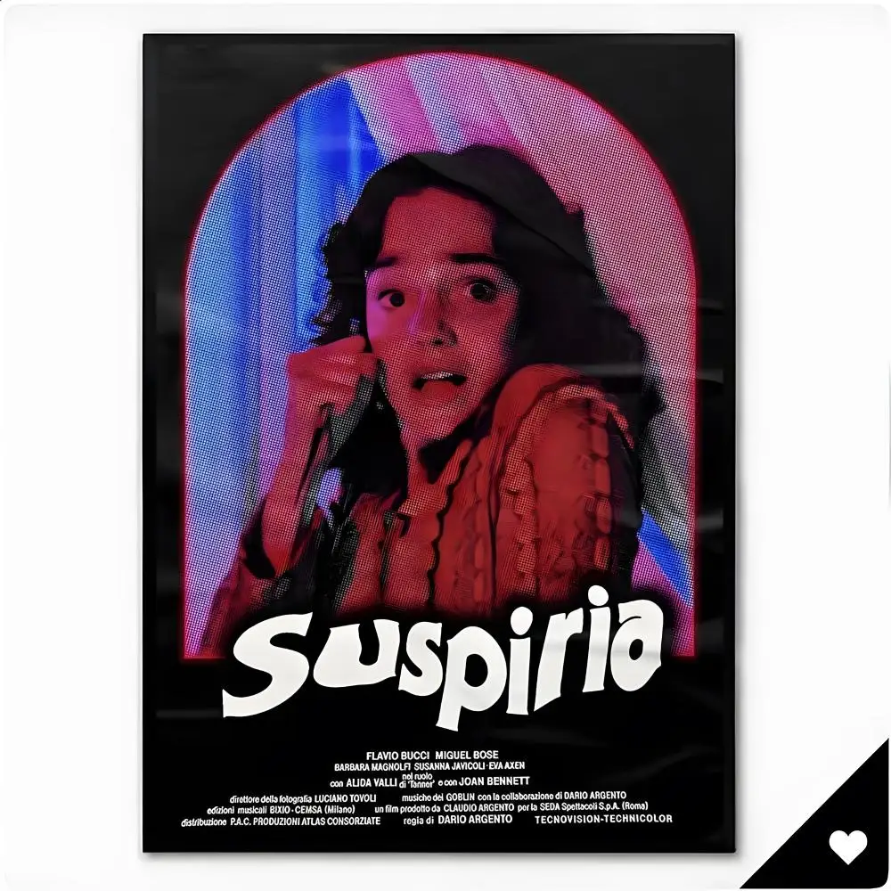 Film Horror Thriller Suspiria Poster Framed Wall Art Painting for Living Room Interior Decor and Gift Options