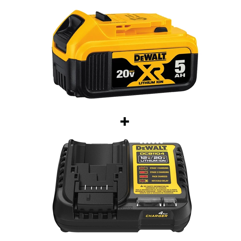 DEWALT Original Lithium Battery Charger XR 18V 20V 4AH 5AH DCB1104 DCB118 Universal Battery Sets