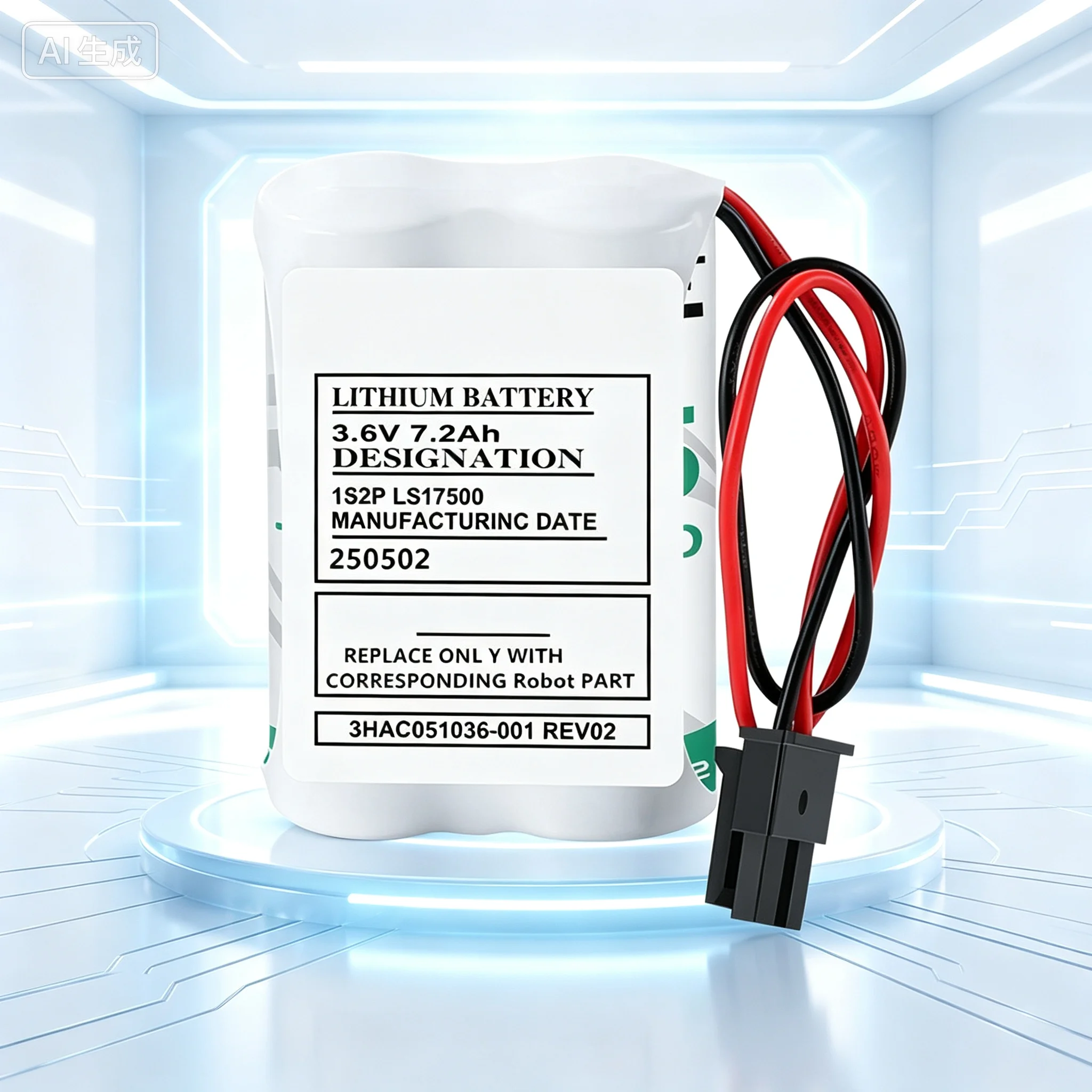 3HAC051036-001 REV02 3.6V SMB Memory Battery For Robot Arm