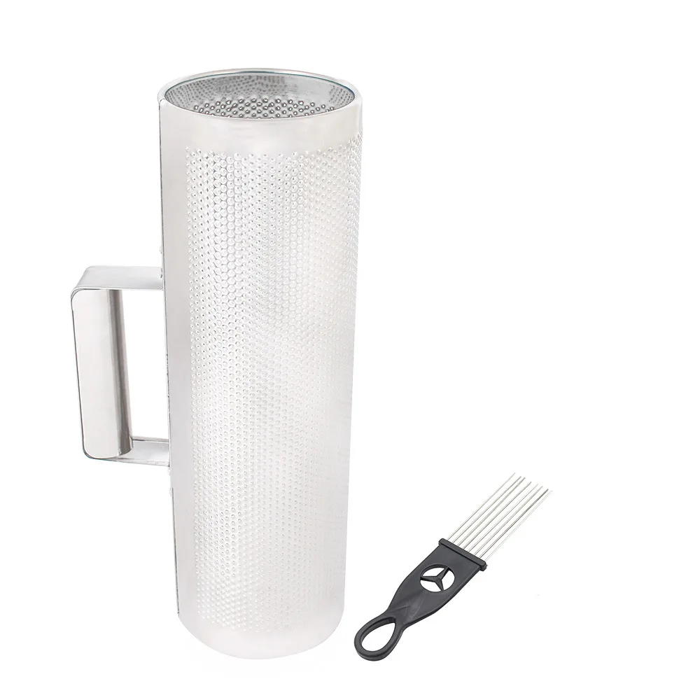 Metal Squeegee Frog Croaking Drum Percussion Instrument Squeegee Professional Performance Backing Track Aluminum Sand Cylinder