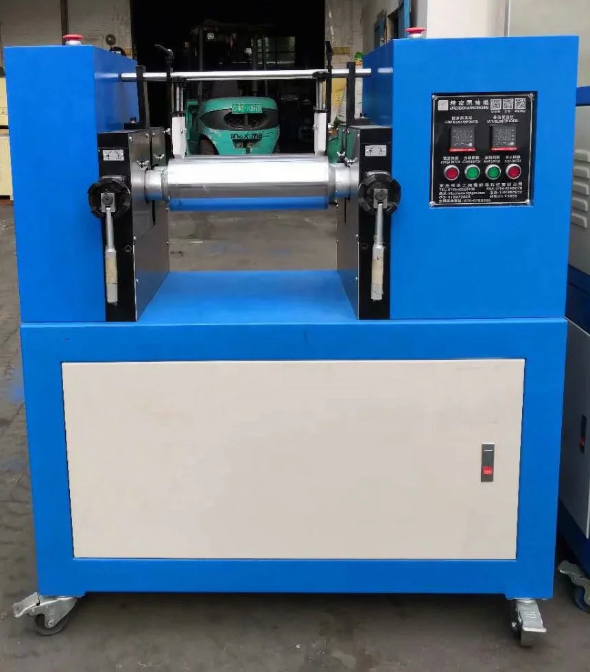 XK-160 Mulino a due rulli da 6 pollici, mulini a due rulli in gomma, macchinari per mulini a due rulli da laboratorio