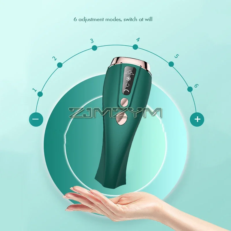 Laser Hair Removal for Women and Men, Ice-cooling IPL Device Hair Removal for Nearly Painless & Long-Lasting Results, 6 Modes