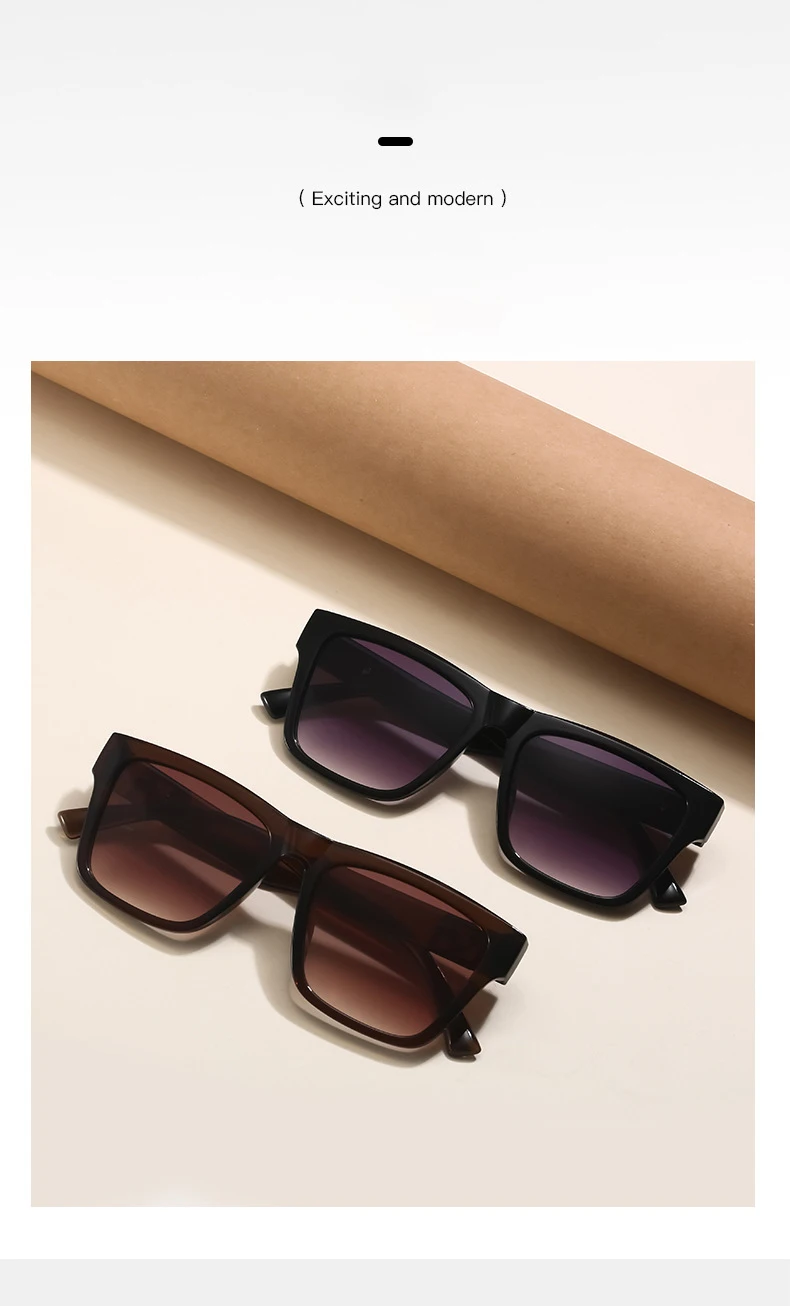 Modische, personalisierte Retro-Sonnenbrille für Straßenfotografie mit High-End-Feeling, konkaves Design, tägliche Outdoor-Sonnenbrille 3197 – Detail 4