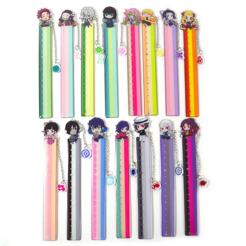 Demon Slayer Anime Character Learning Tools Rulers Backpacks Pendants Decorations Anime Merchandise Holiday Gifts