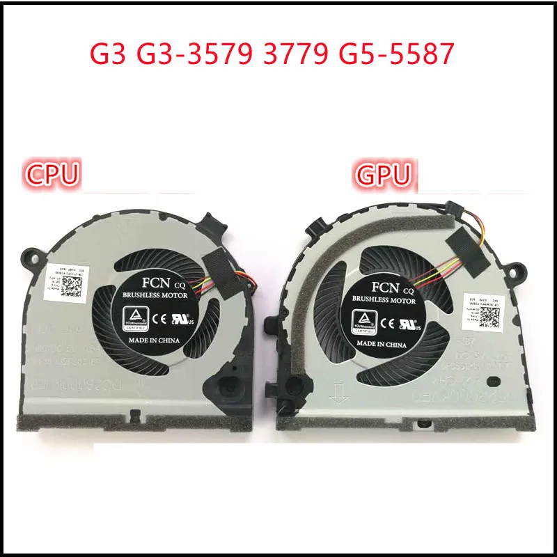 

New Laptop CPU Cooling Fan Cooler GPU Cooling Fan For Dell G3 G3-3579 3779 G5-5587 0TJHF2 0GWMFV